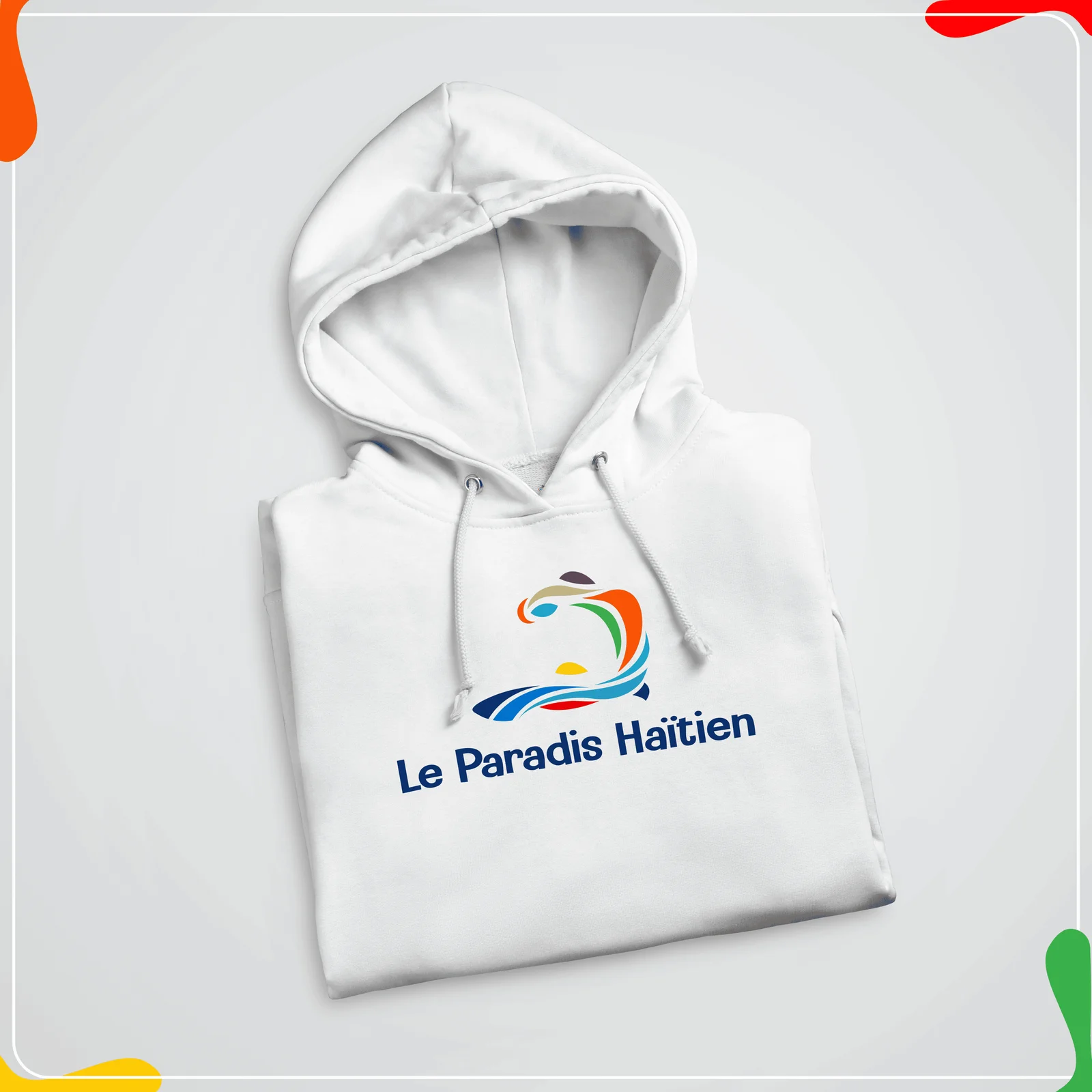Hoodie Blanc/Sweatshirt Le Paradis Haitien