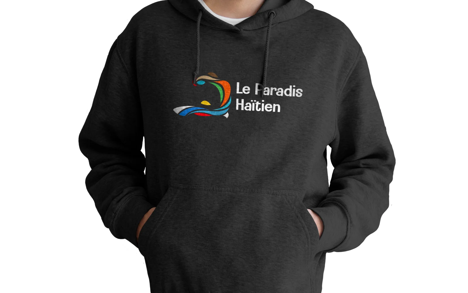 Hoodie Noir/Sweatshirt Le Paradis Haitien