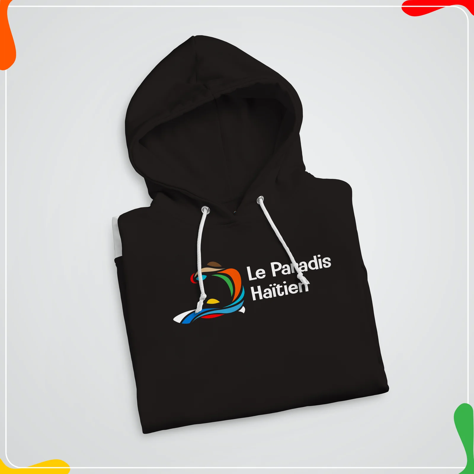 Hoodie Noir/Sweatshirt Le Paradis Haitien